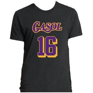 Triblend Pau Gasol Los Angeles Lakers Jersey Retirement T-Shirt